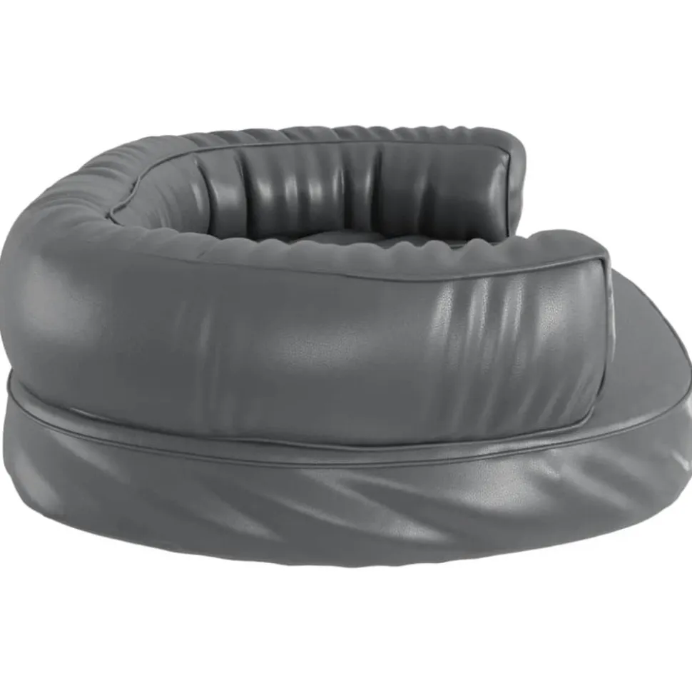 MAISON EXCLUSIVE - Lit pour chien ergonomique mousse gris 75x53 cm similicuir