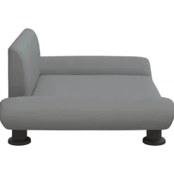MAISON EXCLUSIVE - Lit pour chien gris clair 70x45x28 cm tissu