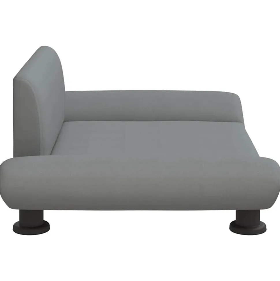 MAISON EXCLUSIVE - Lit pour chien gris clair 70x45x28 cm tissu