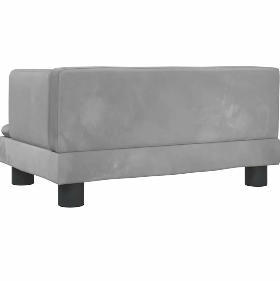 MAISON EXCLUSIVE - Lit pour chien gris clair 60x40x30 cm velours
