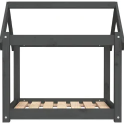 MAISON EXCLUSIVE - Lit pour chien gris 71x55x70 cm bois de pin solide