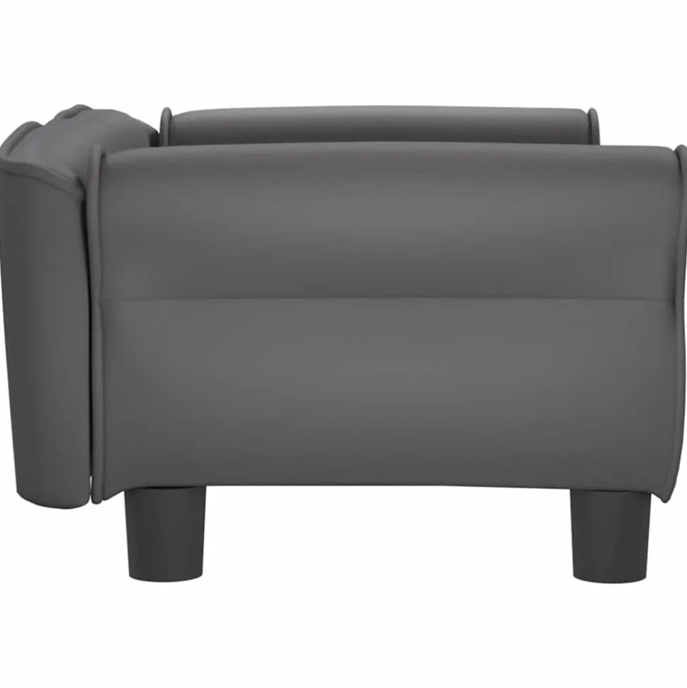 MAISON EXCLUSIVE - Lit pour chien gris 70x45x30 cm similicuir