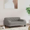 MAISON EXCLUSIVE - Lit pour chien gris 70x45x30 cm similicuir