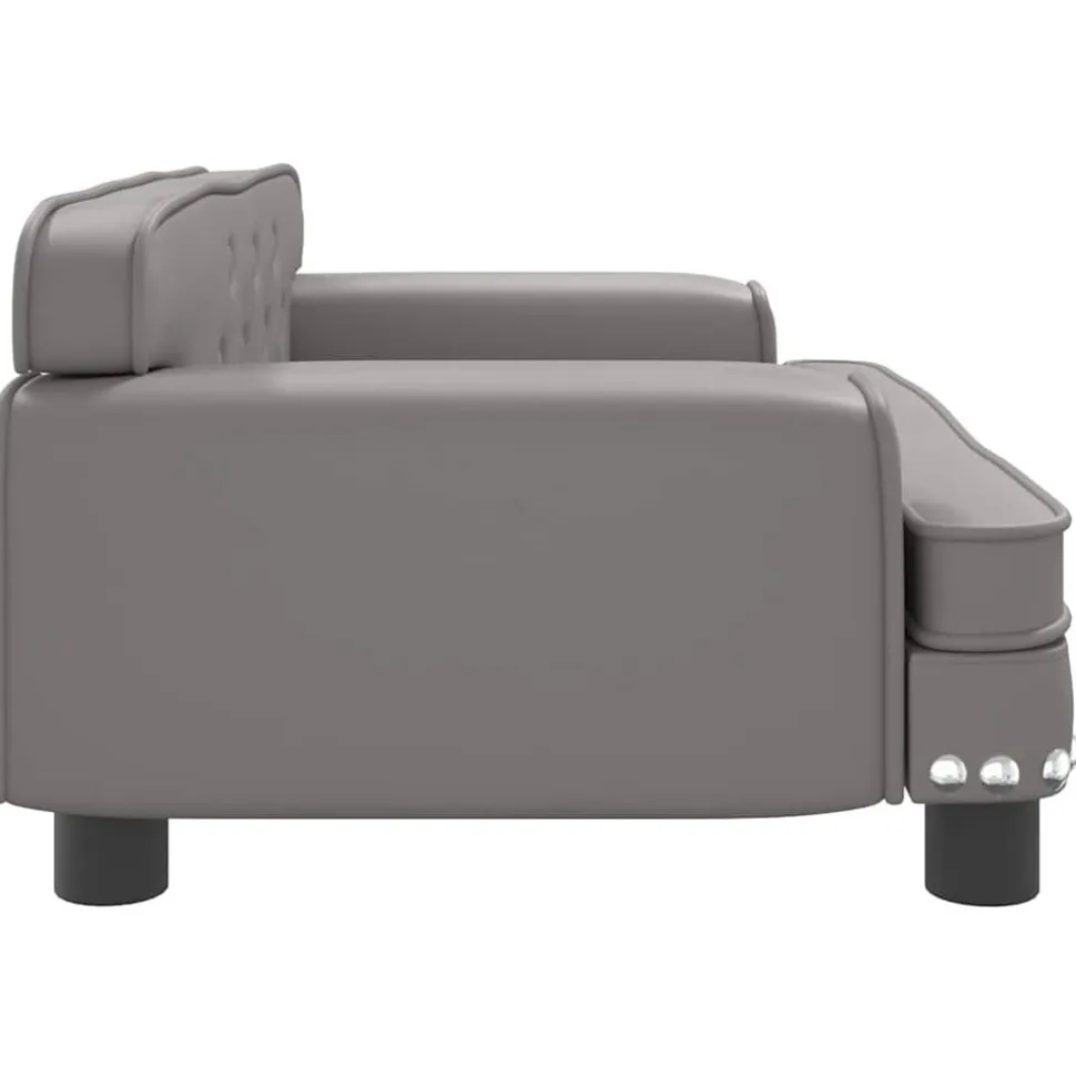 MAISON EXCLUSIVE - Lit pour chien gris 70x45x30 cm similicuir