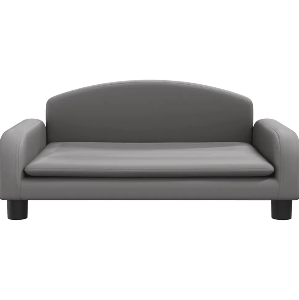 MAISON EXCLUSIVE - Lit pour chien gris 70x45x30 cm similicuir