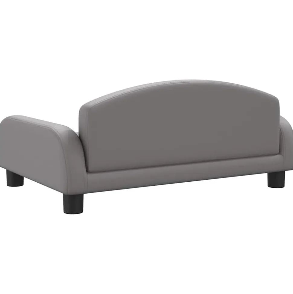 MAISON EXCLUSIVE - Lit pour chien gris 70x45x30 cm similicuir