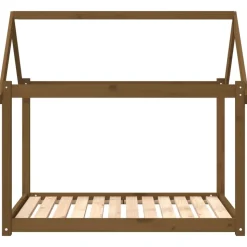 MAISON EXCLUSIVE - Lit pour chien marron miel 111x80x100 cm bois de pin solide