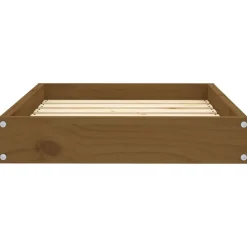 MAISON EXCLUSIVE - Lit pour chien marron miel 61,5x49x9 cm bois de pin solide