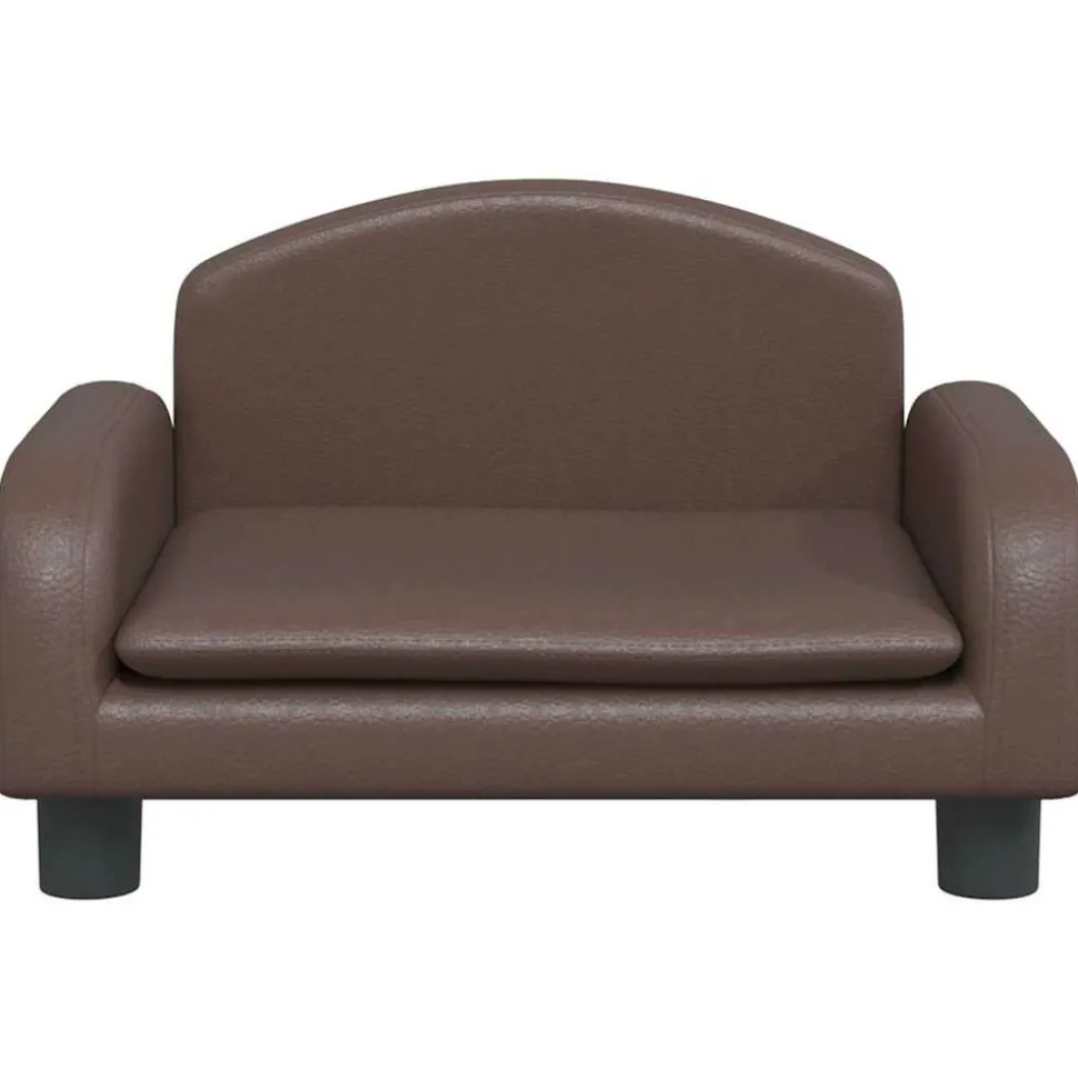 MAISON EXCLUSIVE - Lit pour chien marron 50x40x30 cm similicuir