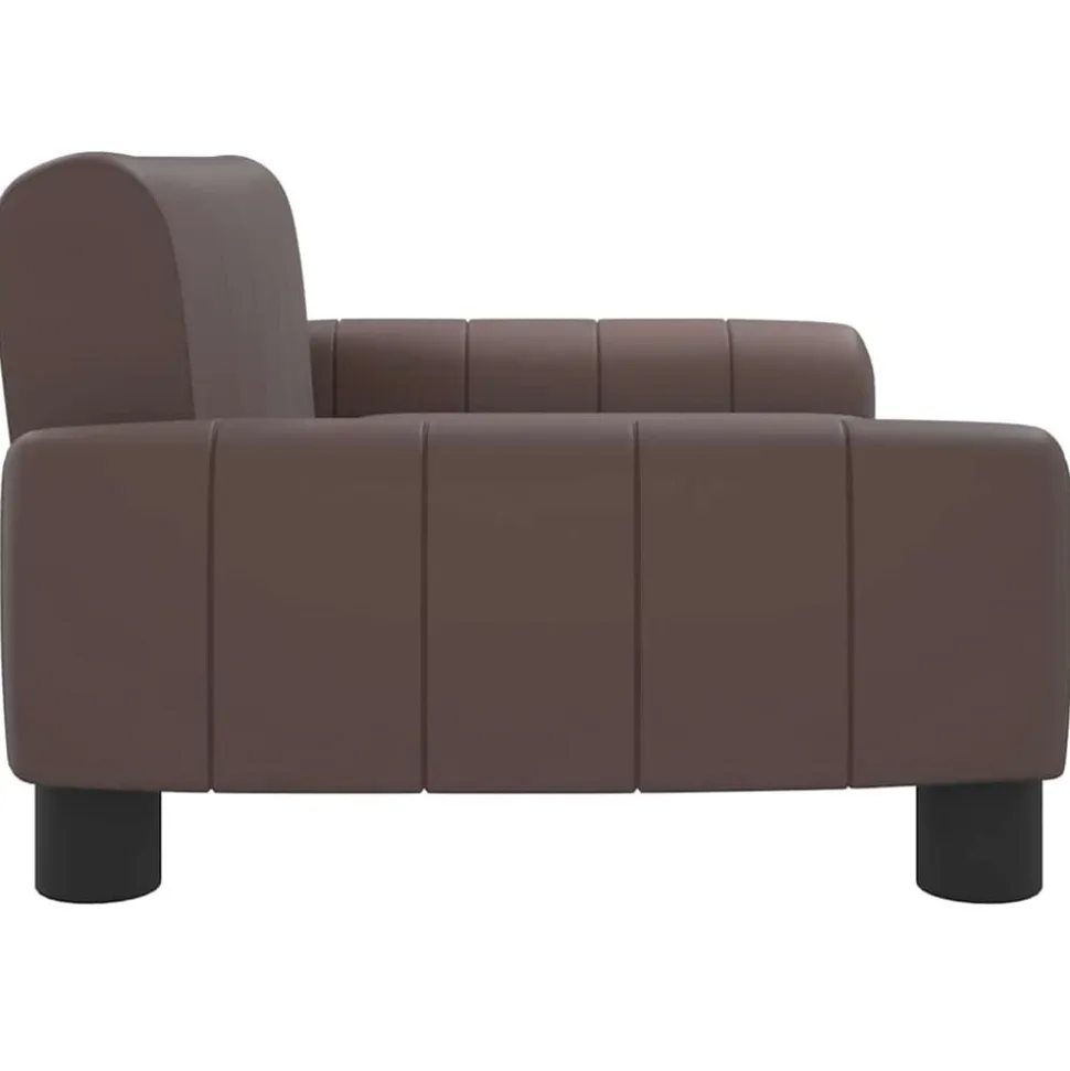 MAISON EXCLUSIVE - Lit pour chien marron 70x45x30 cm similicuir