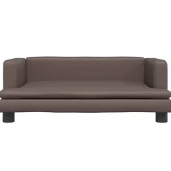 MAISON EXCLUSIVE - Lit pour chien marron 80x45x30 cm similicuir