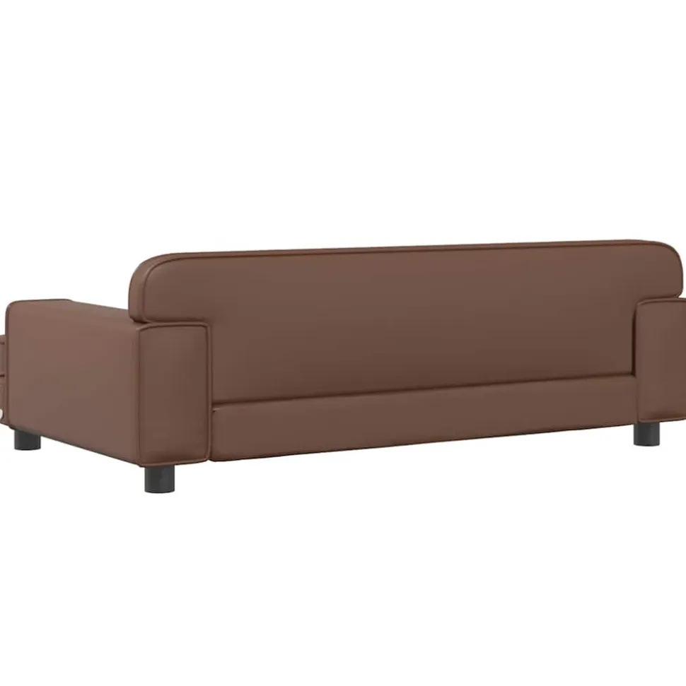 MAISON EXCLUSIVE - Lit pour chien marron 90x53x30 cm similicuir