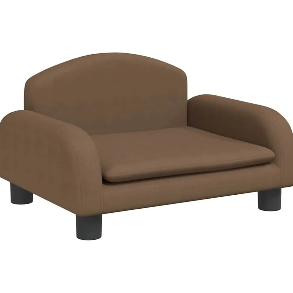 MAISON EXCLUSIVE - Lit pour chien marron 50x40x30 cm tissu