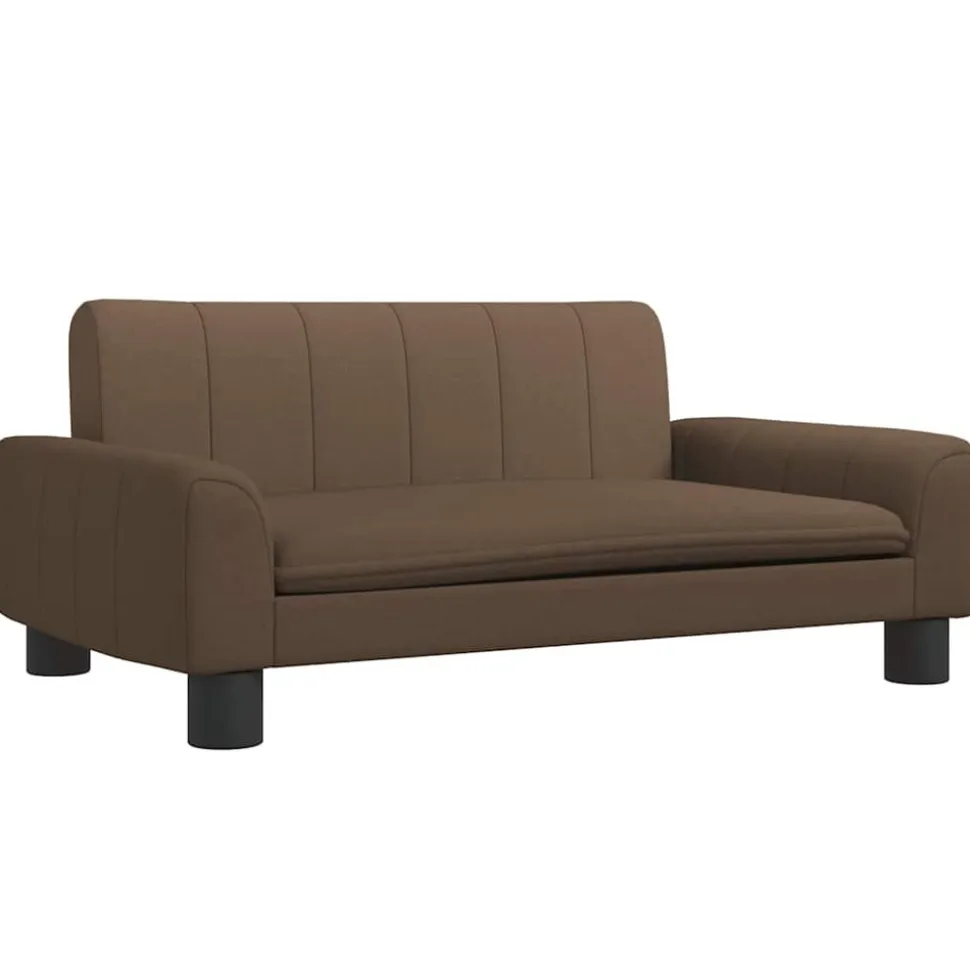 MAISON EXCLUSIVE - Lit pour chien marron 70x45x30 cm tissu