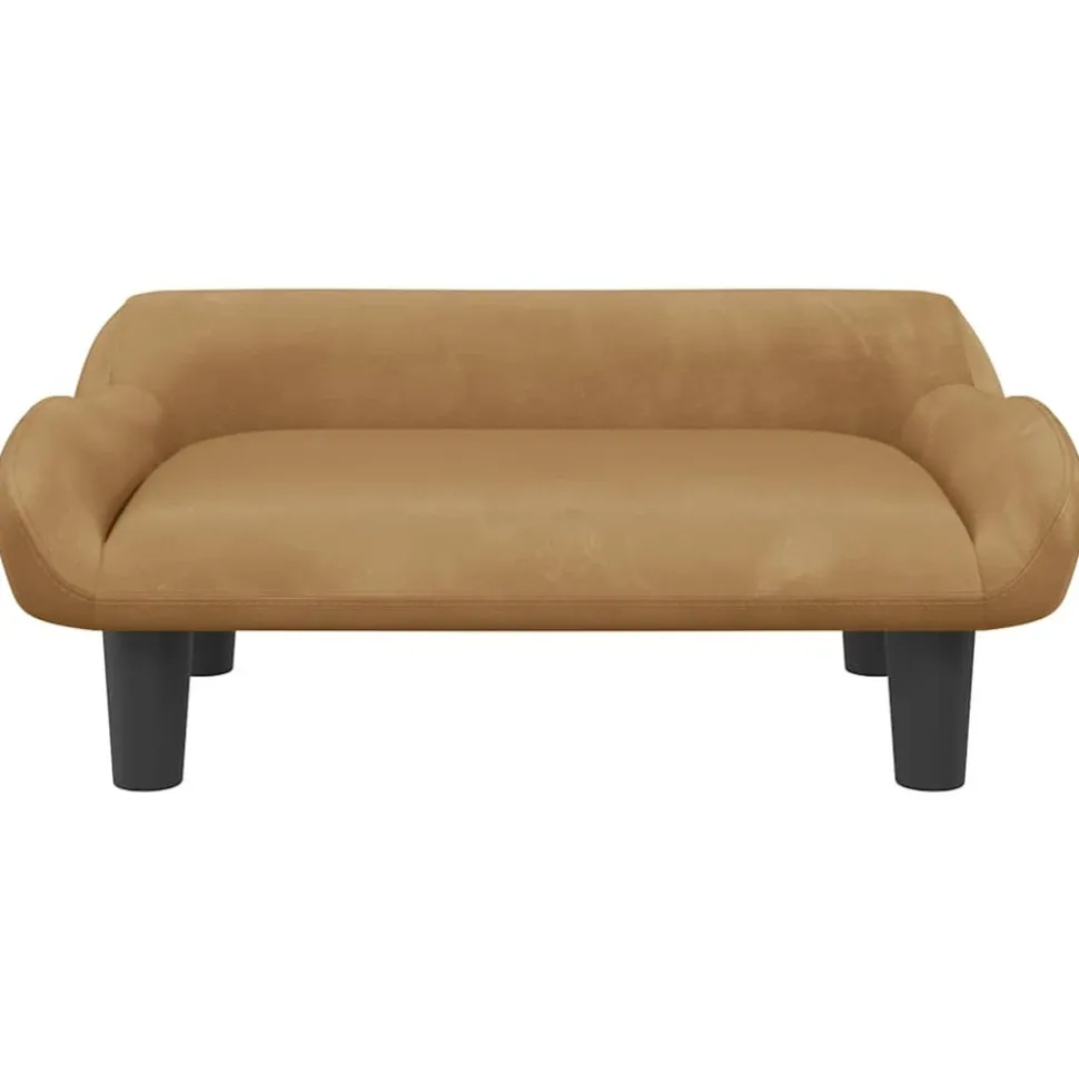 MAISON EXCLUSIVE - Lit pour chien marron 70x40x24 cm velours
