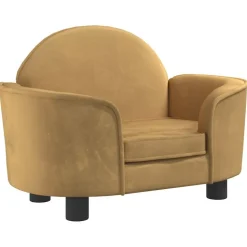 MAISON EXCLUSIVE - Lit pour chien marron 66x40x45 cm velours