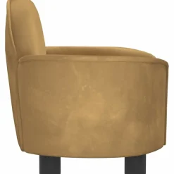 MAISON EXCLUSIVE - Lit pour chien marron 66x40x45 cm velours