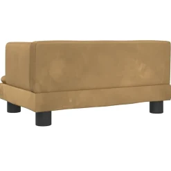 MAISON EXCLUSIVE - Lit pour chien marron 60x40x30 cm velours