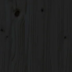 MAISON EXCLUSIVE - Lit pour chien noir 55,5x45,5x28 cm bois de pin solide
