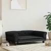 MAISON EXCLUSIVE - Lit pour chien noir 95x55x30 cm similicuir