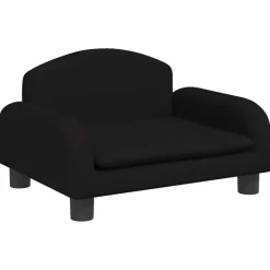 MAISON EXCLUSIVE - Lit pour chien noir 50x40x30 cm tissu