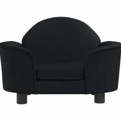 MAISON EXCLUSIVE - Lit pour chien noir 66x40x45 cm velours