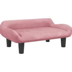 MAISON EXCLUSIVE - Lit pour chien rose 70x40x24 cm velours