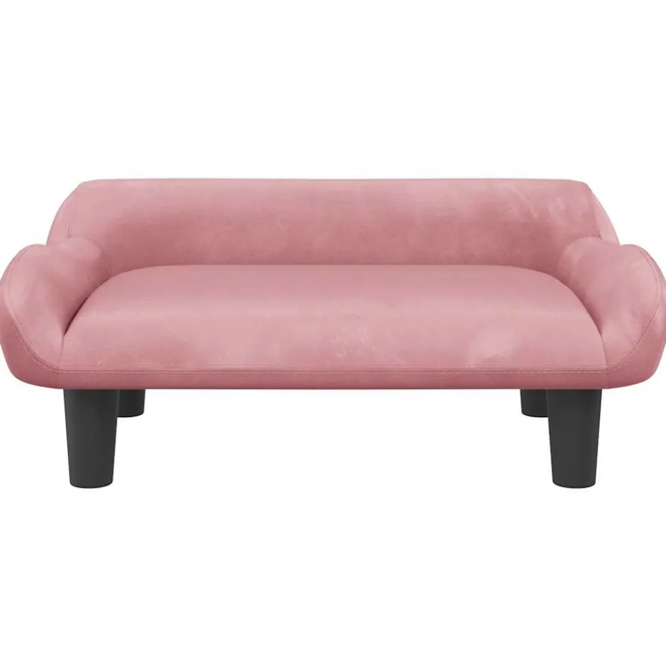 MAISON EXCLUSIVE - Lit pour chien rose 70x40x24 cm velours
