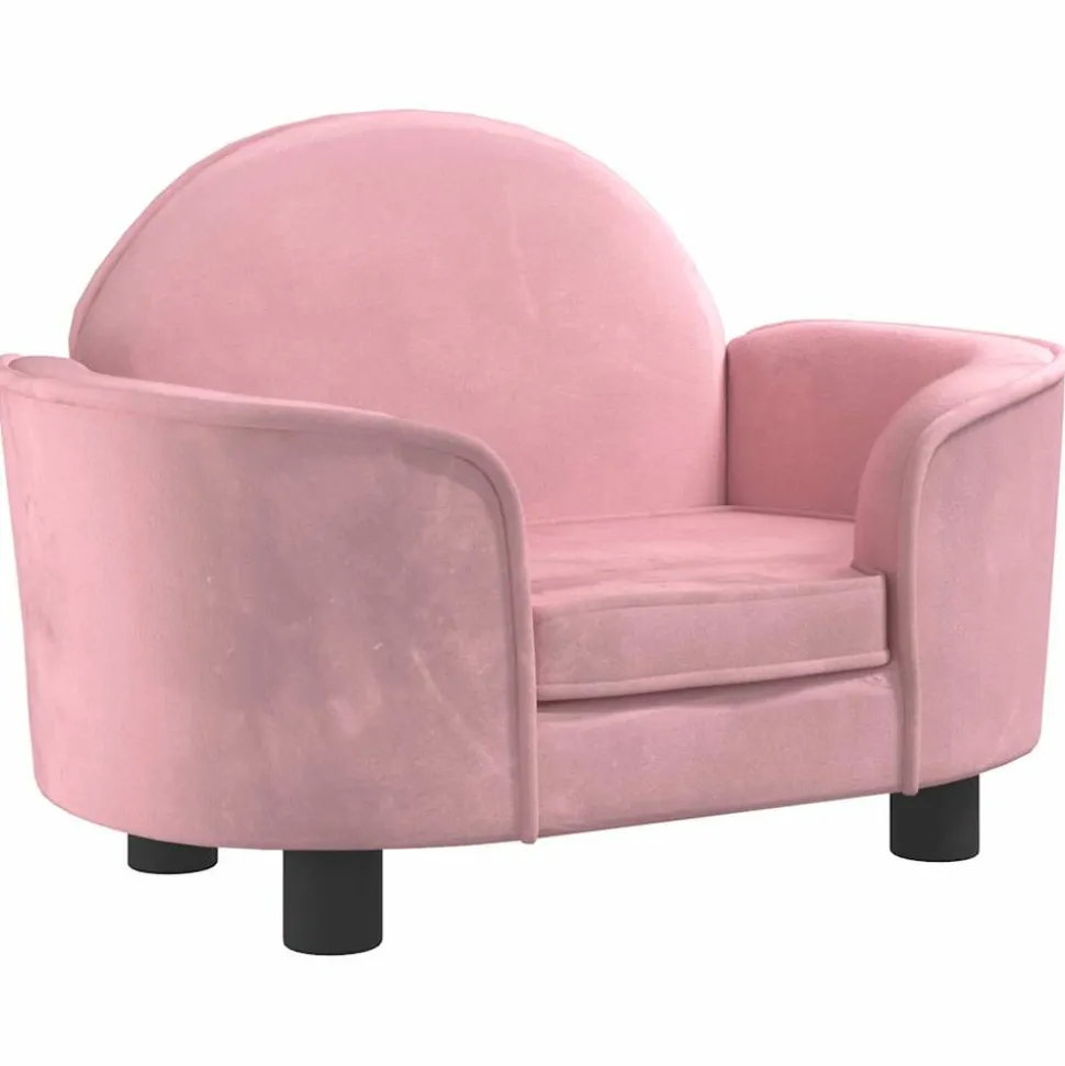 MAISON EXCLUSIVE - Lit pour chien rose 66x40x45 cm velours