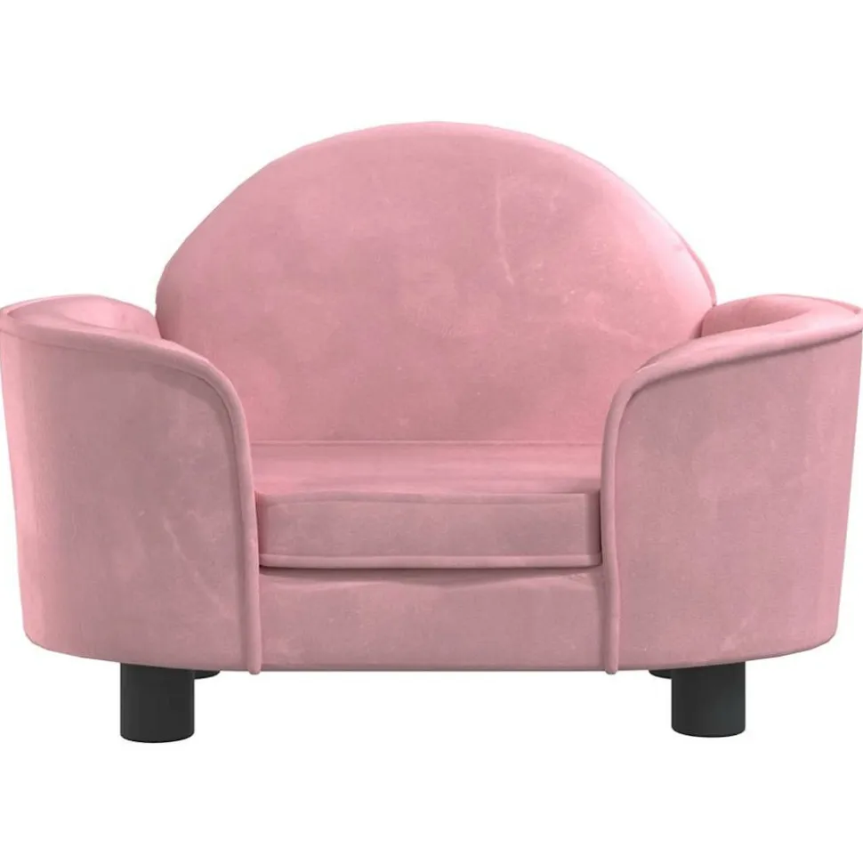 MAISON EXCLUSIVE - Lit pour chien rose 66x40x45 cm velours
