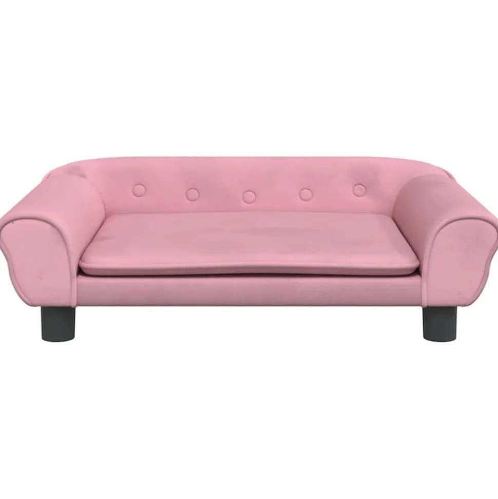 MAISON EXCLUSIVE - Lit pour chien rose 70x48x22 cm velours