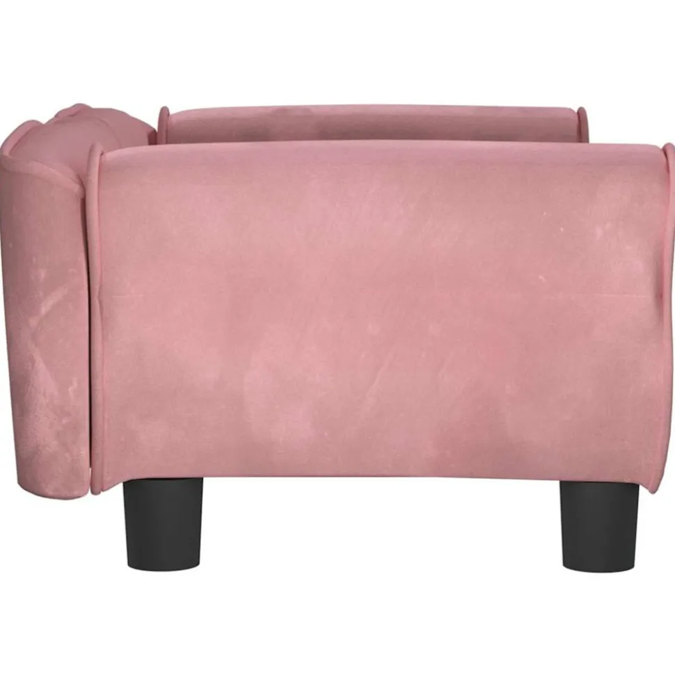 MAISON EXCLUSIVE - Lit pour chien rose 70x45x30 cm velours