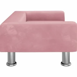 MAISON EXCLUSIVE - Lit pour chien rose 70x45x26,5 cm velours