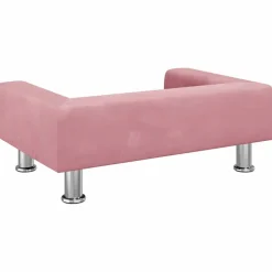 MAISON EXCLUSIVE - Lit pour chien rose 70x45x26,5 cm velours