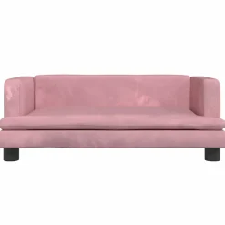 MAISON EXCLUSIVE - Lit pour chien rose 80x45x30 cm velours