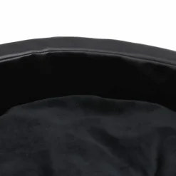 MAISON EXCLUSIVE - Lit pour chiens noir 90x79x20 cm peluche et similicuir