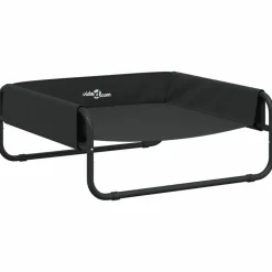 MAISON EXCLUSIVE - Lit surélevé pour chien anthracite tissu oxford et acier