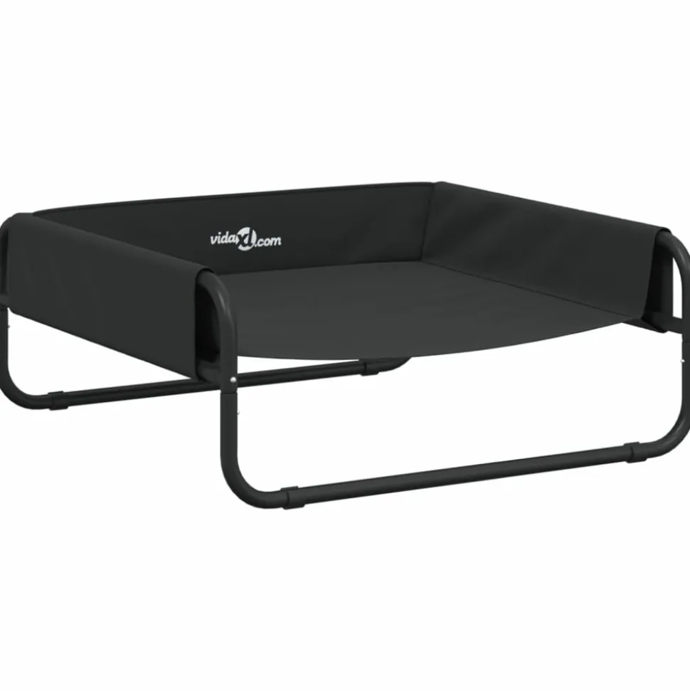 MAISON EXCLUSIVE - Lit surélevé pour chien anthracite tissu oxford et acier