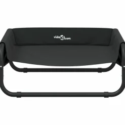 MAISON EXCLUSIVE - Lit surélevé pour chien anthracite tissu oxford et acier