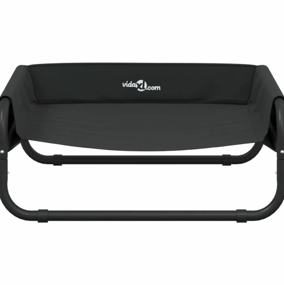 MAISON EXCLUSIVE - Lit surélevé pour chien anthracite tissu oxford et acier