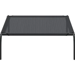 MAISON EXCLUSIVE - Lit surélevé pour chien noir l textilène
