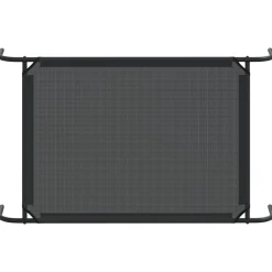 MAISON EXCLUSIVE - Lit surélevé pour chien noir l textilène
