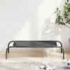 MAISON EXCLUSIVE - Lit surélevé pour chien noir s textilène