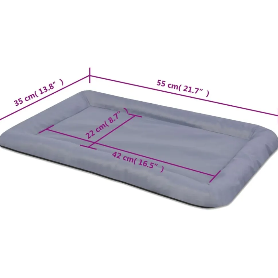 MAISON EXCLUSIVE - Matelas pour chiens taille m gris
