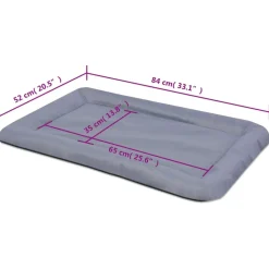 MAISON EXCLUSIVE - Matelas pour chiens taille xl gris