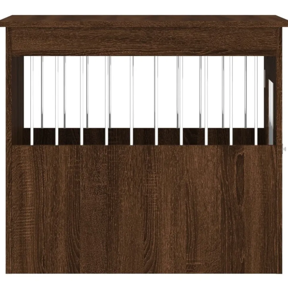 MAISON EXCLUSIVE - Meuble de cage pour chiens chêne marron 55x75x65 cm