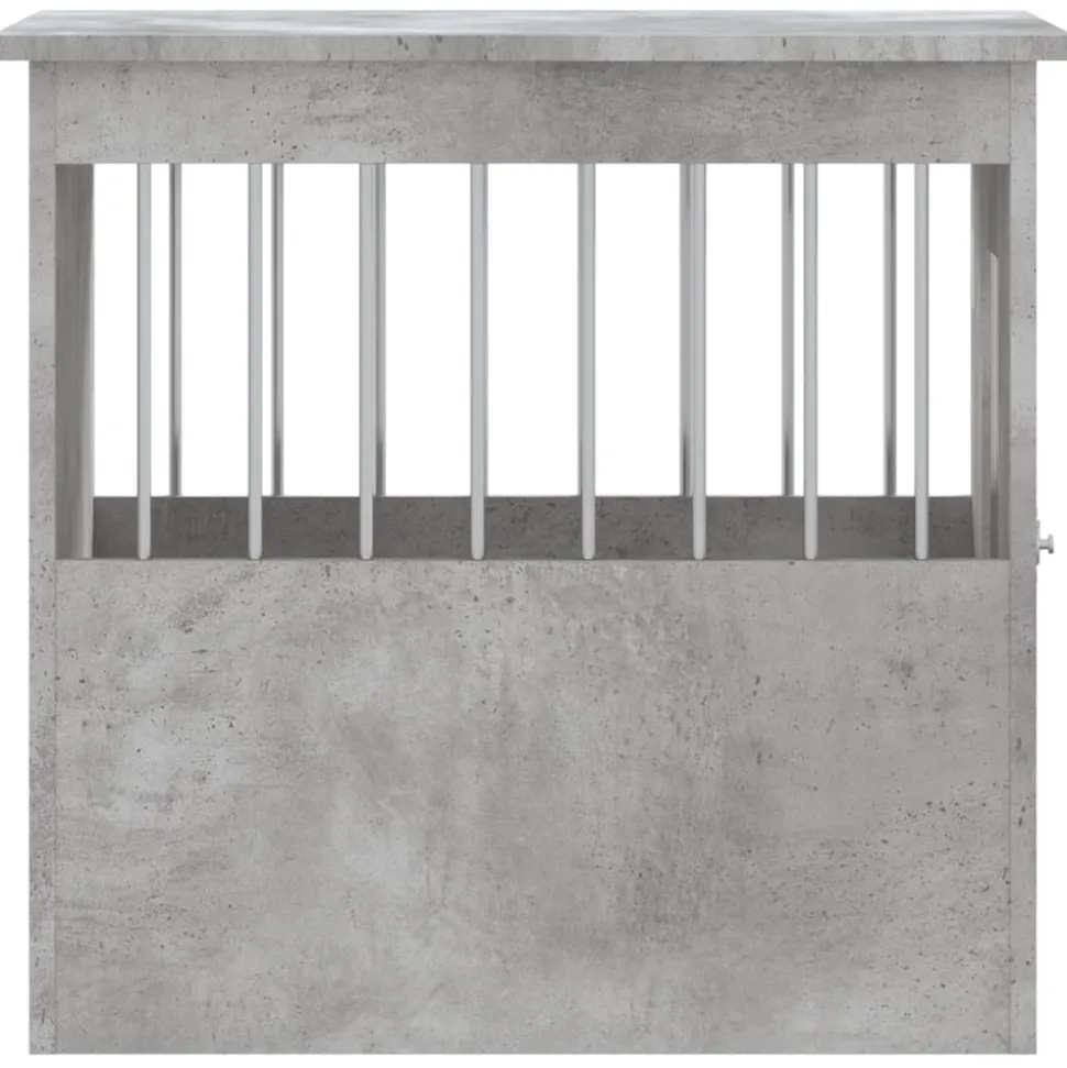 MAISON EXCLUSIVE - Meuble de cage pour chiens gris béton 45x62x59 cm