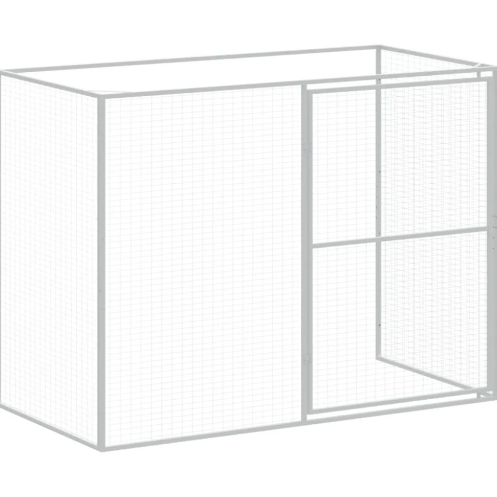 MAISON EXCLUSIVE - Niche pour chien avec cour anthracite 214x1273x181 cm