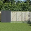 MAISON EXCLUSIVE - Niche pour chien avec cour anthracite 214x865x181 cm