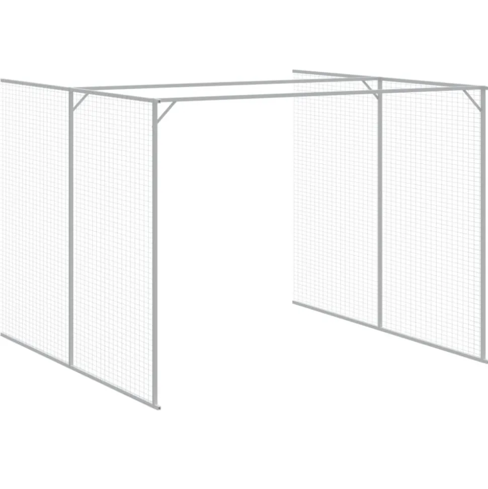 MAISON EXCLUSIVE - Niche pour chien avec cour anthracite 214x865x181 cm